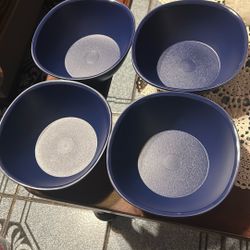 Set De Cuatro Platos Hondos De 700 Ml Nuevos De Tupperwere A 15 