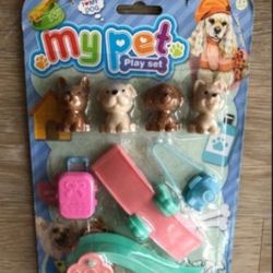 NEW Kids Children My Pet Toy Dog Slide Luggage Camera Play Set