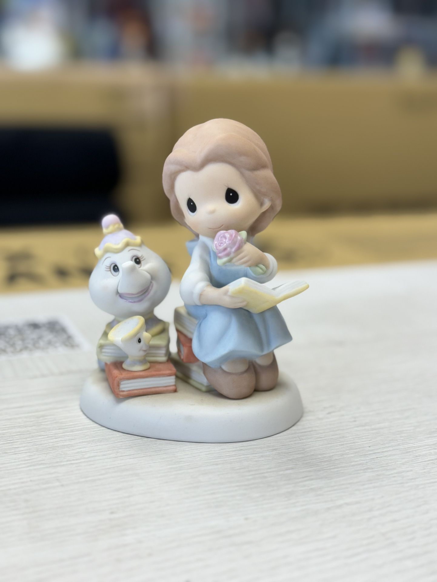 Precious Moments Disney Beauty And The Beast Follow Your Heart Belle Mrs Potts No Box 