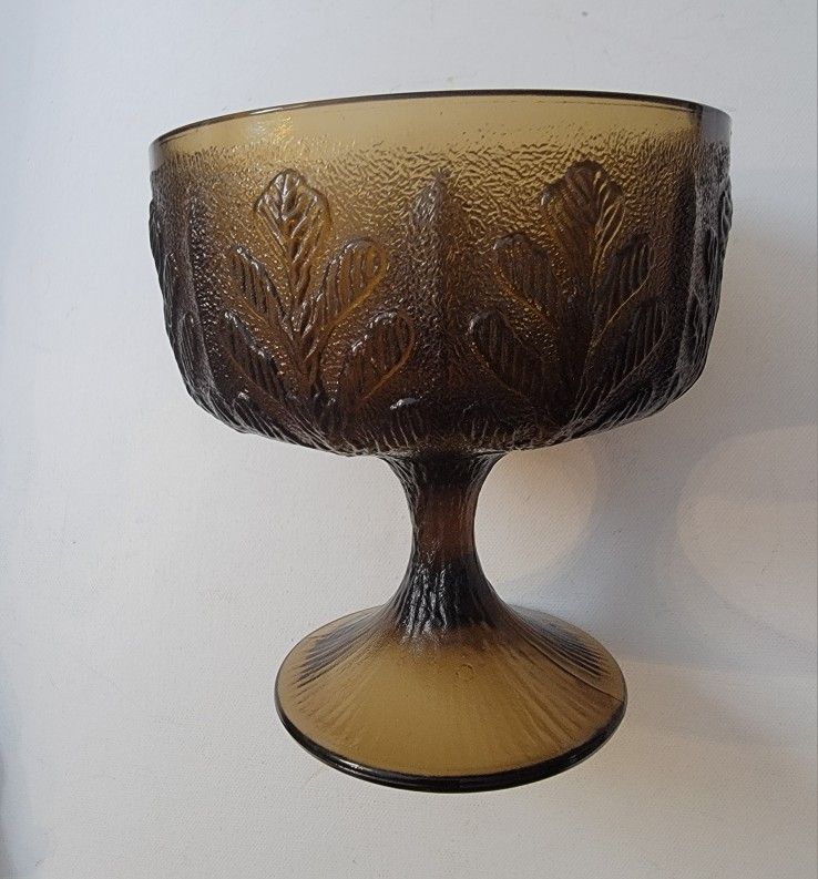 VINTAGE FTD AMBER GLASS