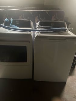 Ge top load washer and electric dryer