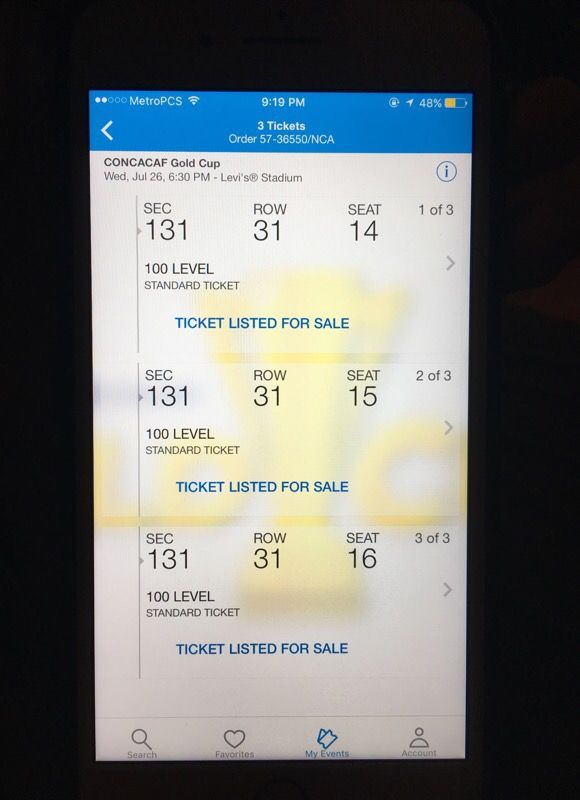 Gold cup finals tickets