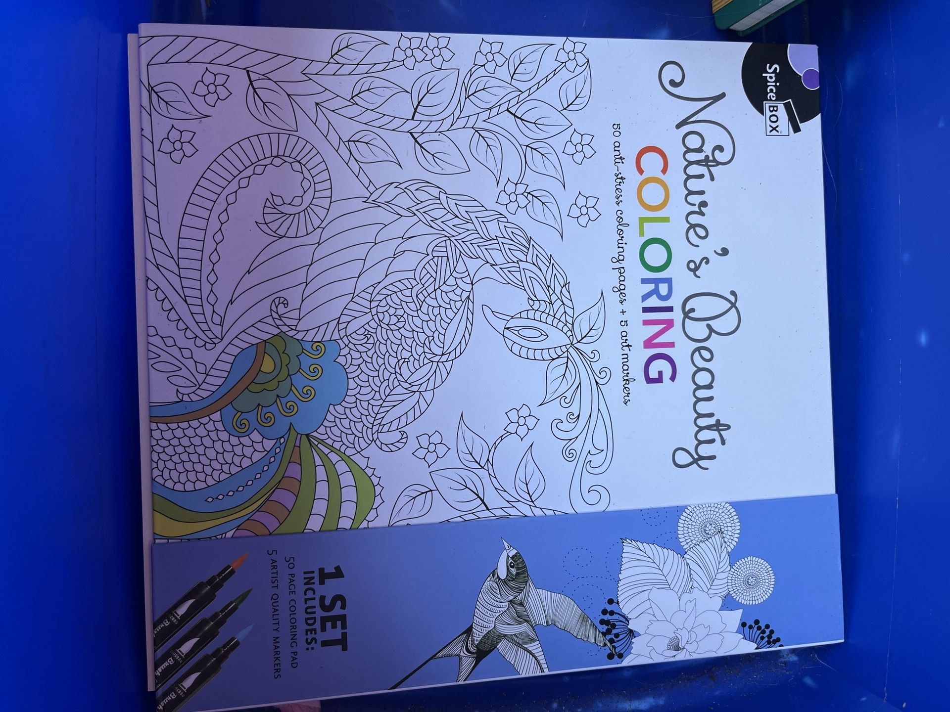 Coloring Book With Pencils In Case
