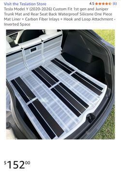 Tesla Trunk and Rear Seat Back Waterproof Silicone Mat Liner