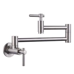 Wall Mounted Pot Filler with Double Handles