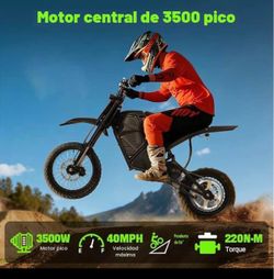 VIPCOO H3 ELECTRIC DIRT BIKE 37MPH,COME WITH A 3500W MOTOR, 48V 23AH BATTERY, 220 NM TORQUE, AND 16-43 MILES RANGE, MAX LOAD 265 LBS.