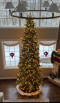 12 Foot Multi-Color/Clear LED Christmas Tree