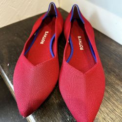 Rothy's Red Flats. Ladies 11.5