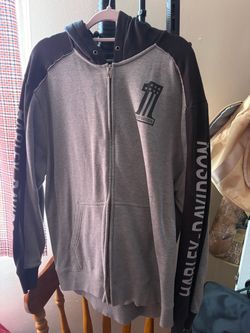 2 Harley Davidson Zip Up Sweaters XXL