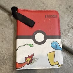 Pokémon case half way filled