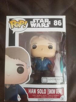Loot crate exclusive hans solo pop
