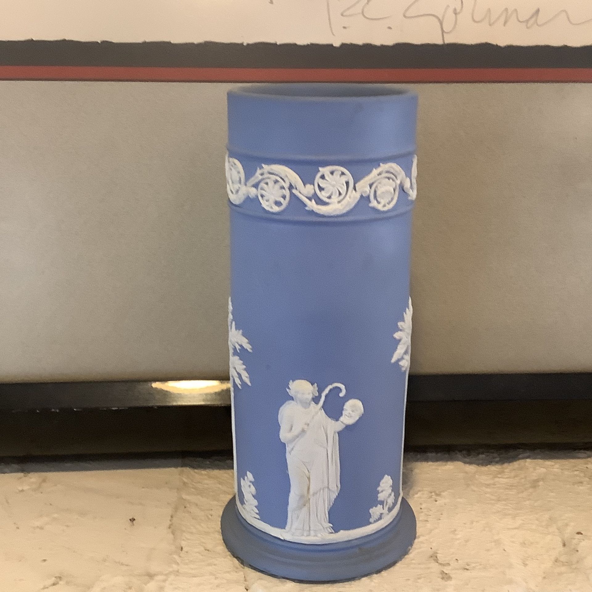 Wedgwood Jasperware  Vase. 6.5” 