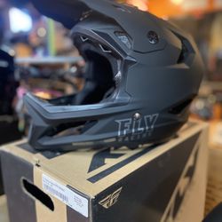 New Fly Mountain Bike Full Face Matte Black Helmet $120