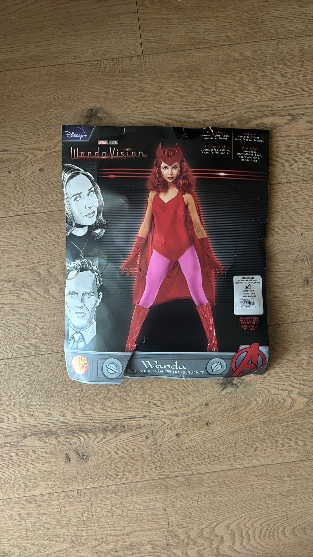 Wanda Scarlet Witch Women's Costume Large 