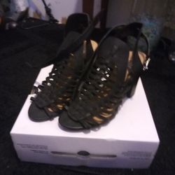 D Brand High Heels Leather Strapup
