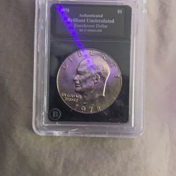 Authenticated dollar coin 1978 