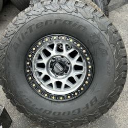 Kmc Grs 549 17x9 6x139.7 + 0 Offset With Bfg Ko2 315/70/17 Tires ( Package Deal ) 🔥🔥🔥
