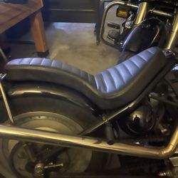 Cobra  Style Rigid Chopper Seat Harley 