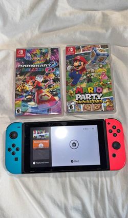 Nintendo Switch with 2 Games Bundle
