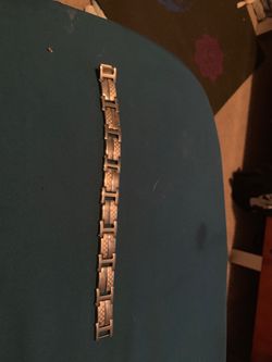 Bright stainless steel bracelet