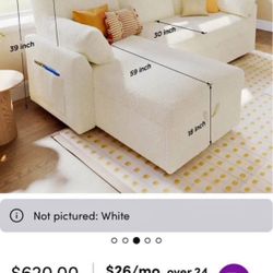 L shape Sleeper Sofa  With Storage