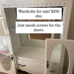 Wardrobe $100 (obo)