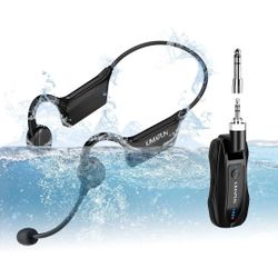 KIMAFUN Wireless Waterproof Microphone Fitness Headset Mic (KM-GWP91–1)
