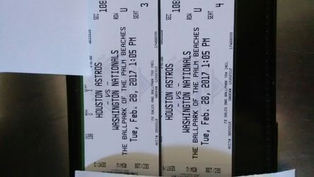 Spring training Astros tickets