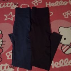 Black And Navy Leggings