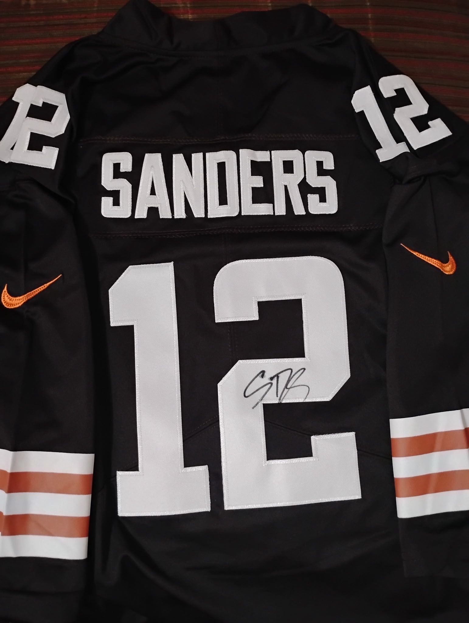 Shedeur Sanders Signed Autograph Nike Jersey Cleveland Browns