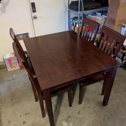Dining Table With 4 Chairs