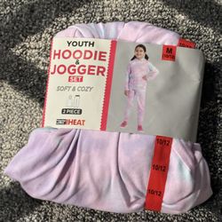 New Girls Youth Hoodie And Jogger Set Size 10/12