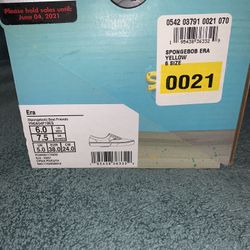  SpongeBob vans limited edition Size 6 in men