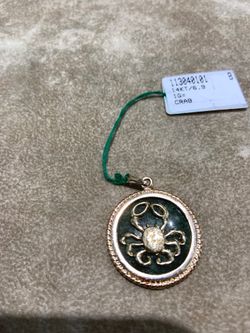 14KT Gold Crab Charm