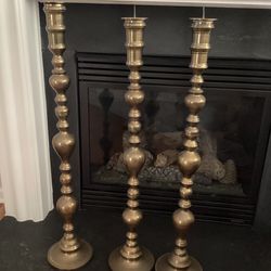 Brass Alter Candle Holders