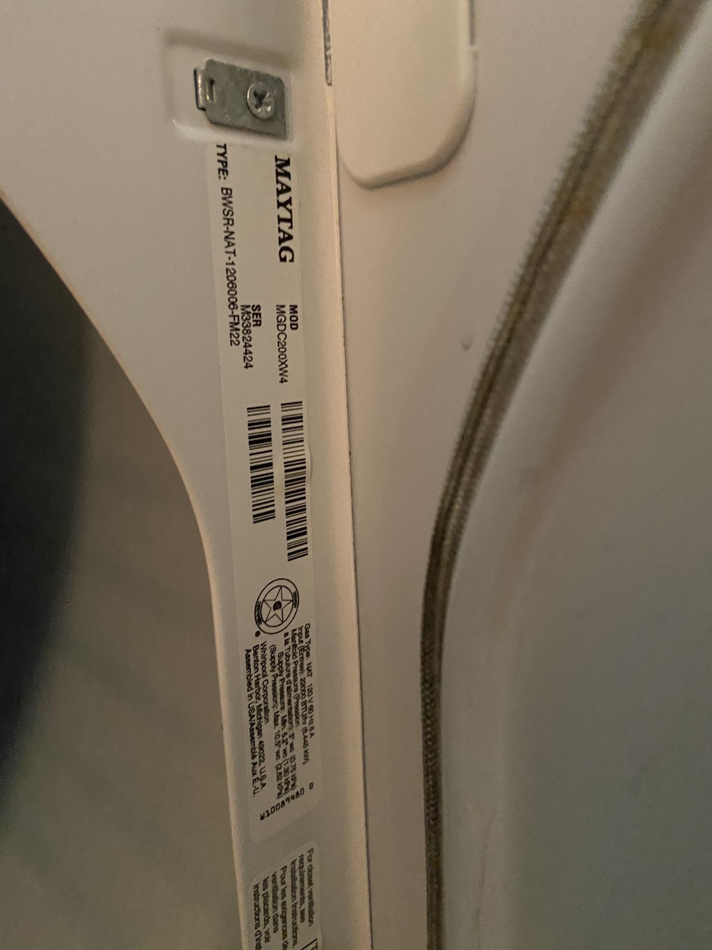 Maytag Centennial Gas Dryer
