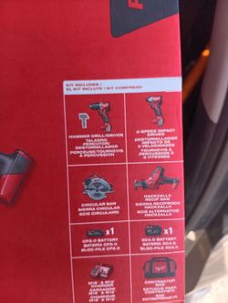 New unopened Milwaukee power tool combo kit