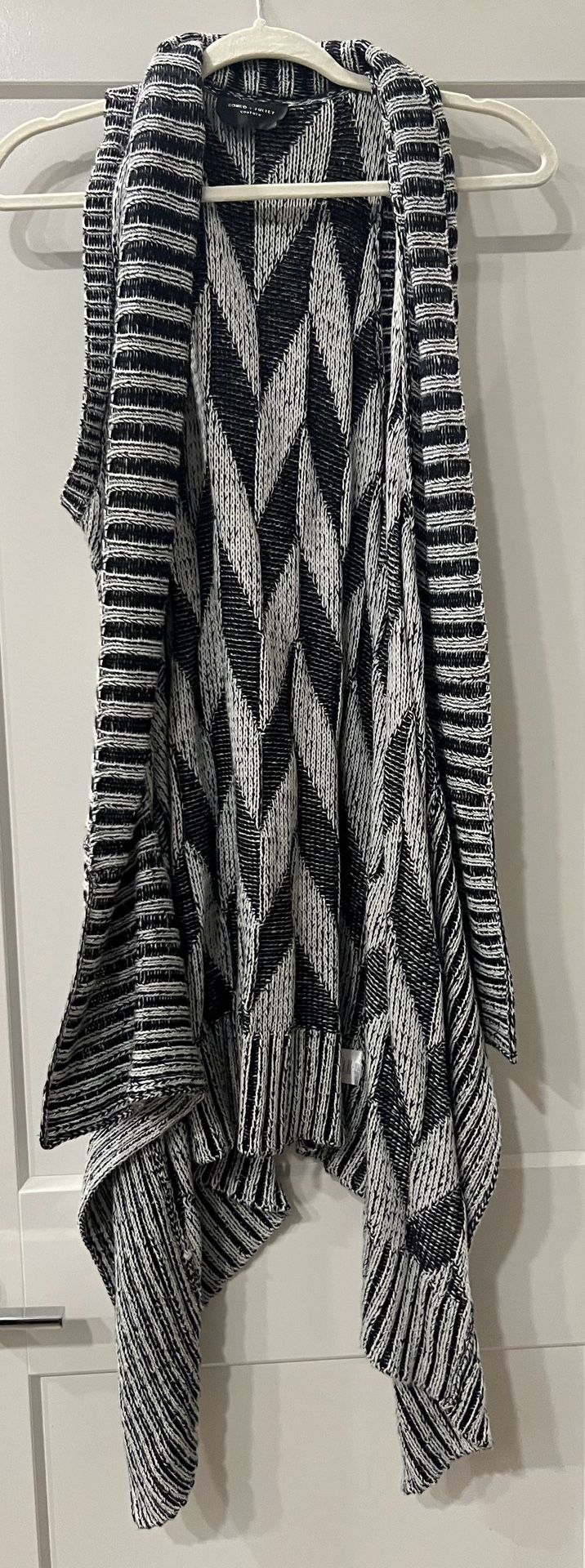 Knit Style Long Cover Grey And Black
