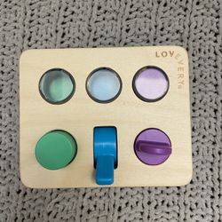 Lovevery Wooden Baby Toy Sensory Switchboard