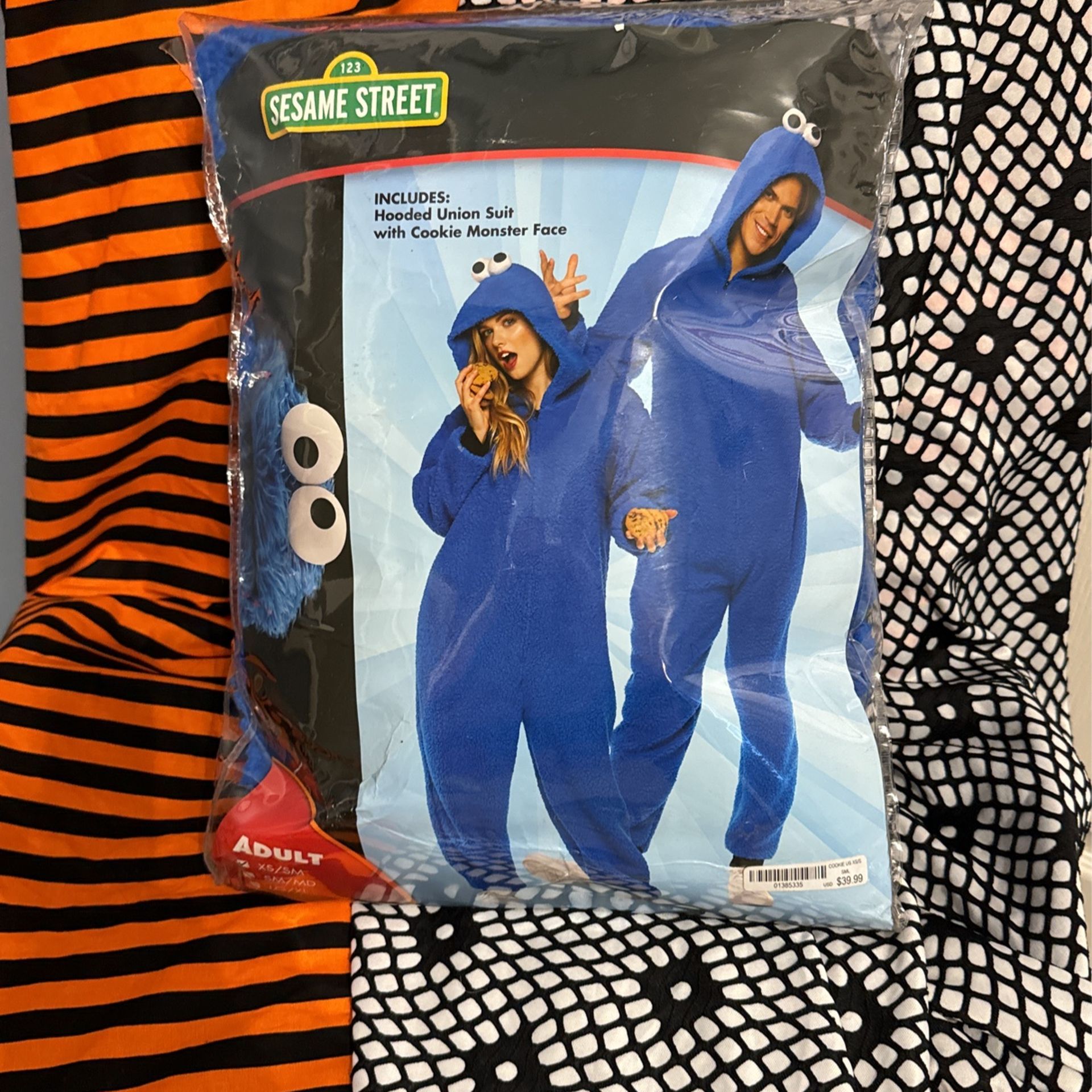 Cookie Monster Sesame Street Costume Adult Halloween