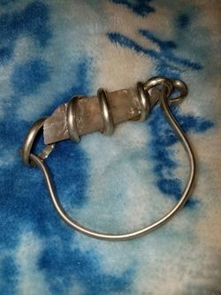 Handmade solid Silver and Quartz Bracelet