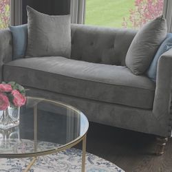 Gray Upholstered Couch