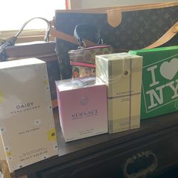 Women perfume in bags