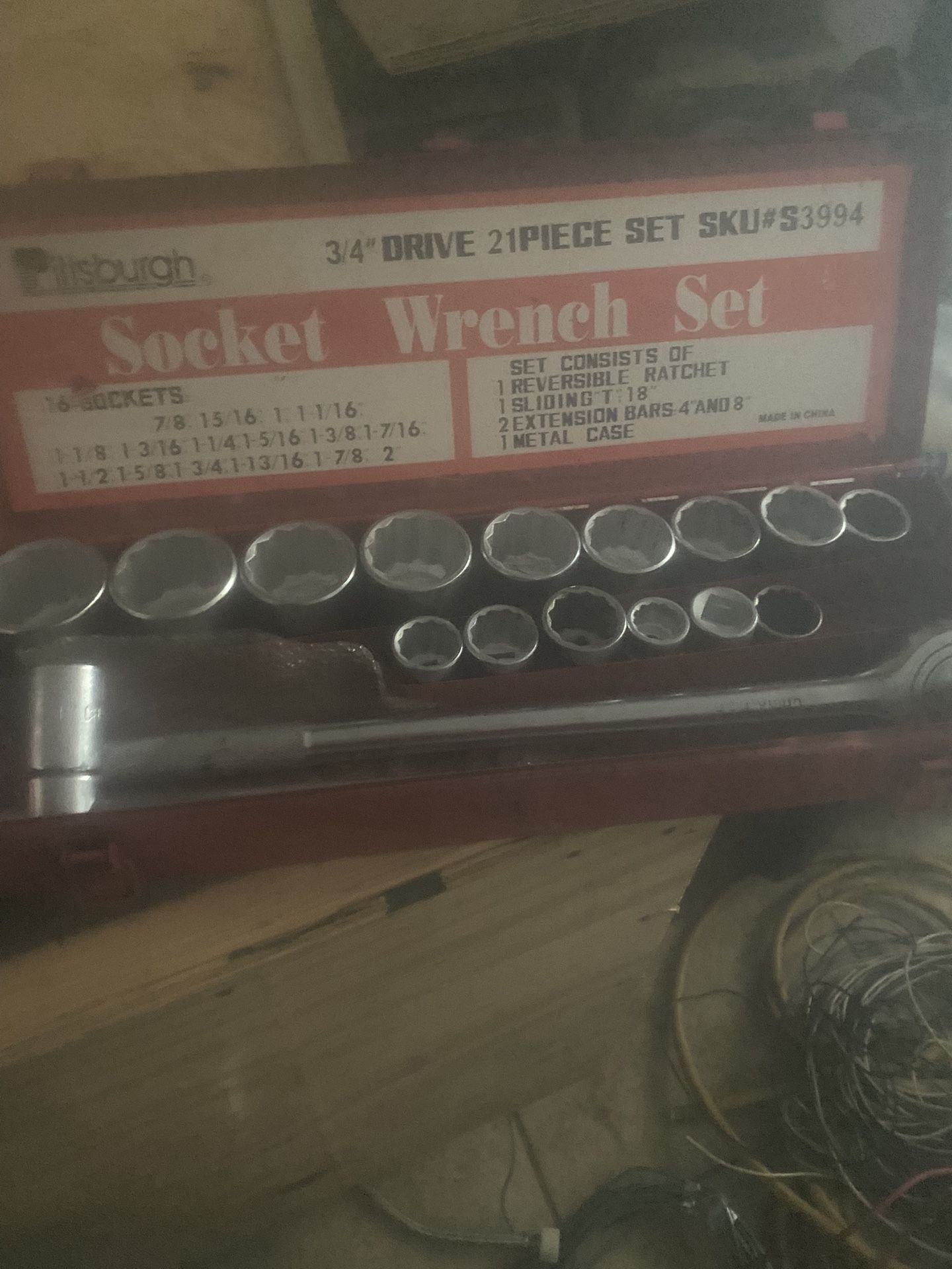 3/4 Socket Set