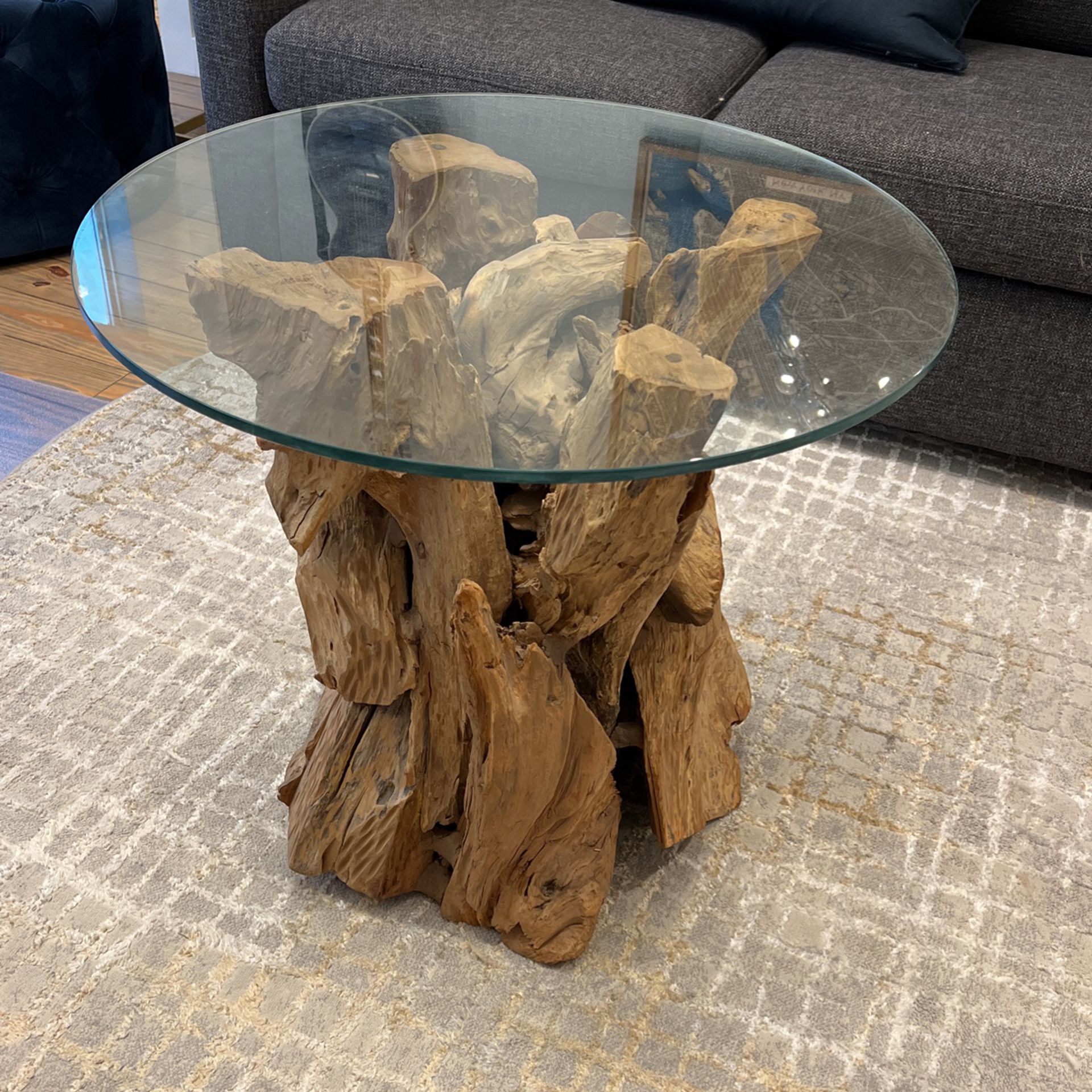 Crate And Barrel Driftwood End Table