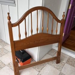 Vintage Ethan Allen Country Craftsman French Provincial twin headboard. 