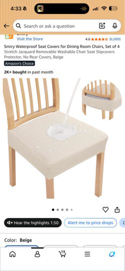 4 Waterproof Chair Covers - new