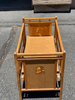 Antique doll bed or photography prop