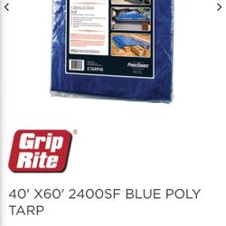 Blue Tarp 40x60