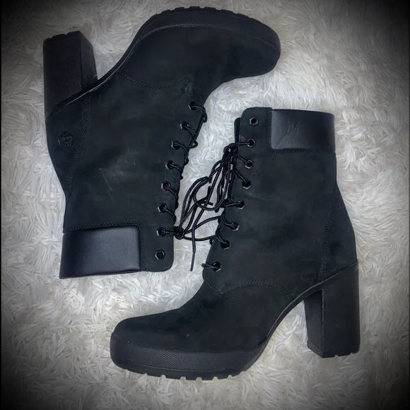 Timberland Black Lace Up Boots